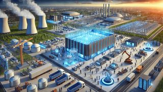 USD 500 billion is set to be invested in the development of the 'Stargate' project in Texas over the next four years, creating 100,000 jobs. This is how ChatGPT illustrates the project. (Bild: AI-generated)