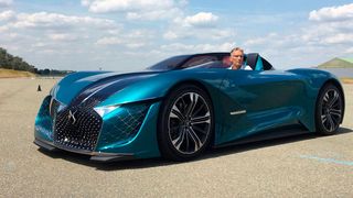 Die DS-Studie „X E-Tense“ ist schon auf den ersten Blick etwas Besonderes. (Bild: Citroen)
