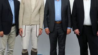 Thomas Schlätzer (Gleistein), Jan Paul (Gleistein), Gerhard Pfeifer (Pfeifer-Gruppe) und Klaus Walther (Gleistein) (v.l.) (Gleistein Ropes)