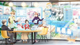 Co-working laboratory with researchers, robots, and AI. (Source: Hinata Kino/Riken )