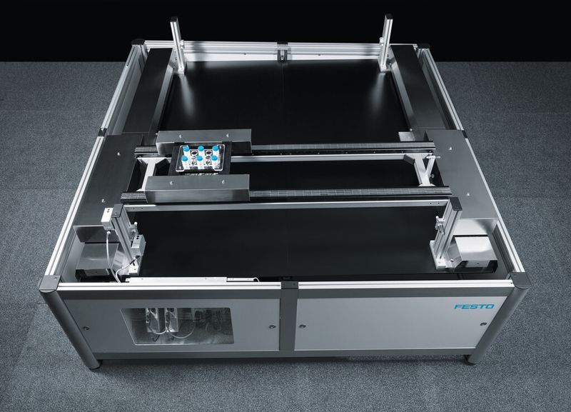 Supra-Handling: reibungsfreies Bewegen in der Ebene (Bild: Festo)