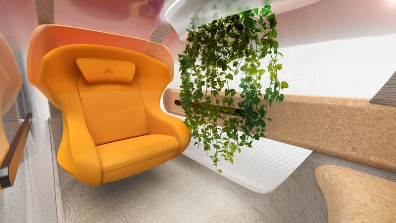 Der „Cozy-Capsule“-Pod bietet Komfort für bis zu zwei Personen im täglichen Pendelverkehr. (Bild: Autoren-Union Mobilität/Citroën)