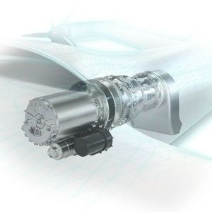 Beim hybridelektrischen Fliegen erzeugt eine Gasturbine elektrische Energie, mit der ein Zwischenbatteriespeicher geladen wird. Für den Antrieb bezieht das Flugzeug seine elektrische Energie aus diesem Speicher.(Bild:  Rolls-Royce Deutschland)