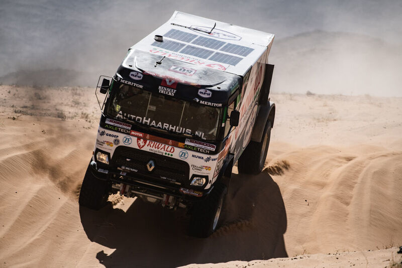 Mit E-Power durch die Dünen: der Truck Renault C460 Hybrid des Riwald-Teams bei der Rally Dakar (MKR Technology)