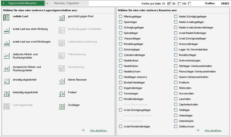Hilft dem Konstrukteur: Lagerauswahlassistent medias (Archiv: Vogel Business Media)