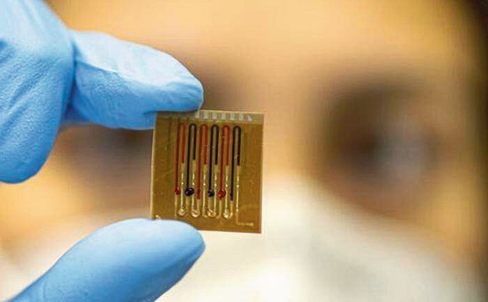 Ein neuartiger Mikrofluidik-Multiplex-Biosensor trägt auf einem Polymerfilm befestigte Proteine, die Antibiotika erkennen.