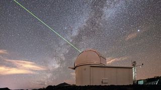 Station de télémétrie laser de l'ESA à Tenerife.  (Source : ESA )