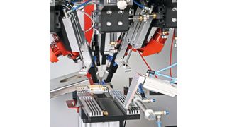 Das selektive Laserlöten eignet sich ideal zum Löten dünner Drähten oder kleinen Lötpads, da der Laserstrahl nur einen kleinen Arbeitsbereich erhitzt.   (nanosystec)