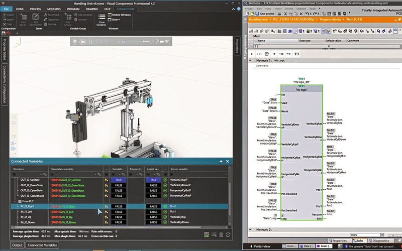 Mit der Software mMS-SIM4edu lassen sich Automatisierungsanlagen virtuell planen und simulieren. (Bild: Christiani)