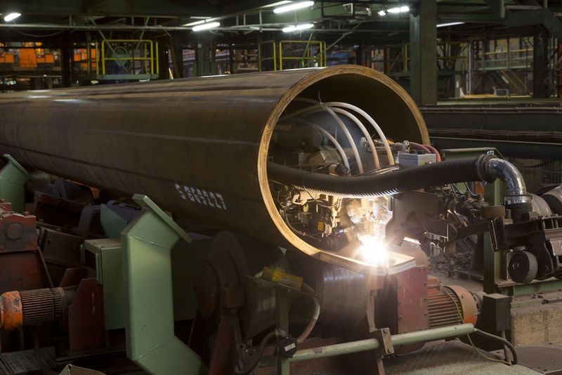 Die Großrohre dieser Art sollen für das ET Rover Pipelineprojekt von Energy Transfer Partners verwendet werden. (Bild: Salzgitter)