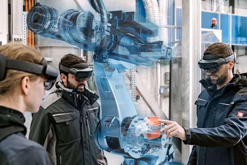 Der Augmented Reality Engineering Space bietet eine Kollaborationsumgebung, um  verschiedene Stakeholder zusammenzuführen. (Holo-Light/ Simon Toplak)