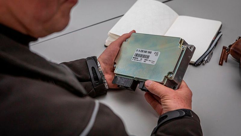 Ein heutzutage typisches Beispiel für eine Nachfertigungsaktion: Dieses Bordnetzsteuergerät hat Mercedes-Benz Classic zusammen mit Zulieferer Bosch wieder neu aufgelegt. (Bild: Mercedes-Benz Heritage GmbH)