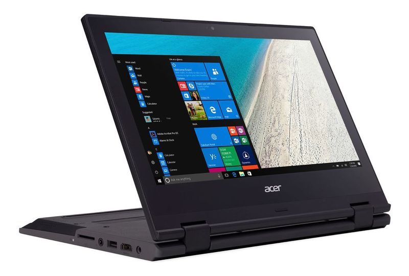 Mi9t seinem 360-Grad-Scharnier ist das Travelmate Spin B1 vielfältig einsetzbar. Zudem soll es eine Akkulaufzeit von bis zu 13 Stunden bieten. (Acer)