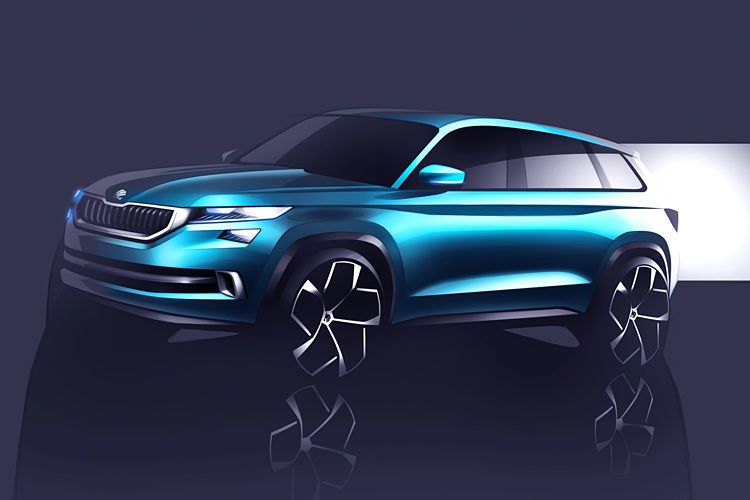 Skoda hat bereits die Premiere einer siebensitzigen SUV-Studie angekündigt, die das Design eines künftigen Modells oberhalb des kompakten Yeti vorweg nimmt. (Foto: Skoda)