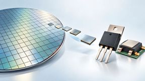 Symbolbild: Vom 200-mm-SiC-Wafer zum Leistungshalbleiter: Wolfspeed will mit dem neuen Premiumsubstrat die Materialqualität für größere Dies und künftige MOSFET-Generationen verbessern. (Bild: Dall-E / KI-generiert)