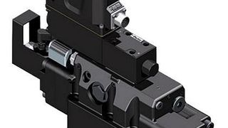 Dieses Hybridventil ermöglicht, die Zykluszeit hydraulischer Linearantriebe ohne Maximalkraftverlust zu reduzieren.  Bild: Parker (Archiv: Vogel Business Media)