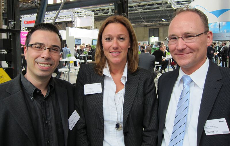 v. l. Prof. Dr. Asbel da Ponte, Atelco Computer, Constanze Manske, Medion, und Lars Schweden, Lenovo		 (IT-BUSINESS)