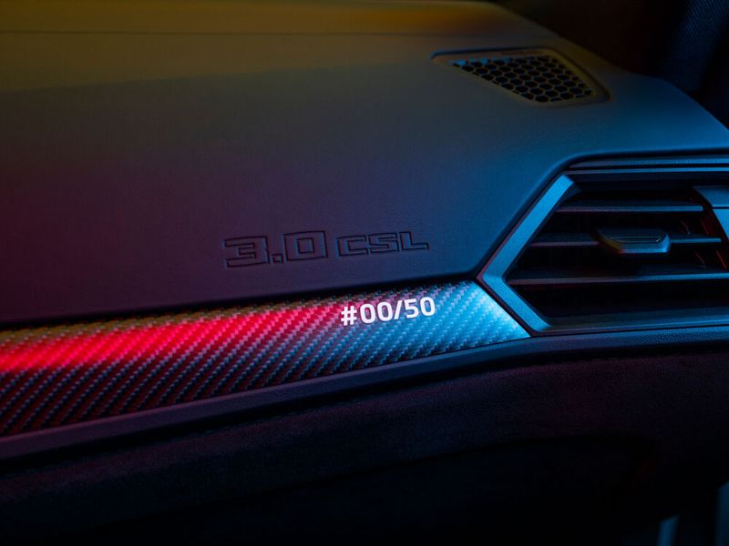 Auf den mattierten Interieurleisten findet sich die Nummerierung des Sondermodells. (Bild: Enes Kucevic/BMW)