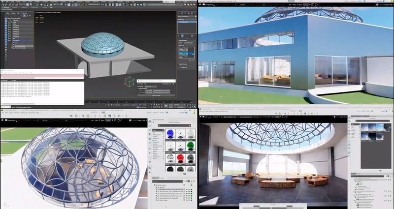 Mit Nvidia Omniverse können große, geografisch verteilte Teams gemeinsam an komplexen 3D-Projekten arbeiten. (Nvidia)