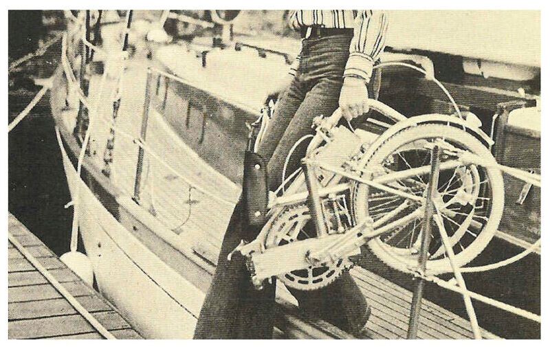 Experten zufolge  besticht das Bickerton-Rad heute noch durch sein sehr kleines Faltmaß und bedingt durch den konsequenten Einsatz von Aluminium durch sein äußerst niedriges Gewicht. Das Serienmodell wog nur um die 9 kg.  (Bild: Bickerton)