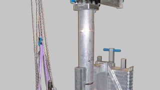 Um eine möglichste leichte Ausführung zu gewährleisten, wurden die drei Grundelemente des Krans in Aluminium gefertigt. (Bild: Heidkamp)