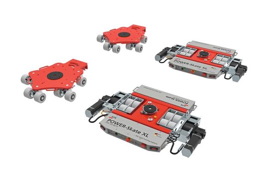 Mit der „DUO“-Version des „POWER-Skate XL“ können Lasten in alle Richtungen verschoben werden.(Bild:  HTS)