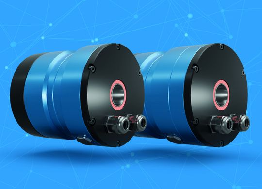 Die Aktuatoren von Nabtesco bestehen aus Getriebe-Set, Lagerung, Gehäuse, Elektromotor sowie Encoder und erzielen eine unübertroffene Performance bei minimalem Platzbedarf.(Bild:  Nabtesco Precision Europe GmbH/stock.adobe.com/MH, Nummer 196608236)