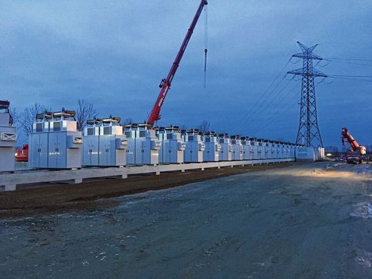 Europas größtes Batteriespeicherkraftwerk steht in Jardelund, Schleswig-Holstein.(Bild:  ABE Infrastruktur GmbH)