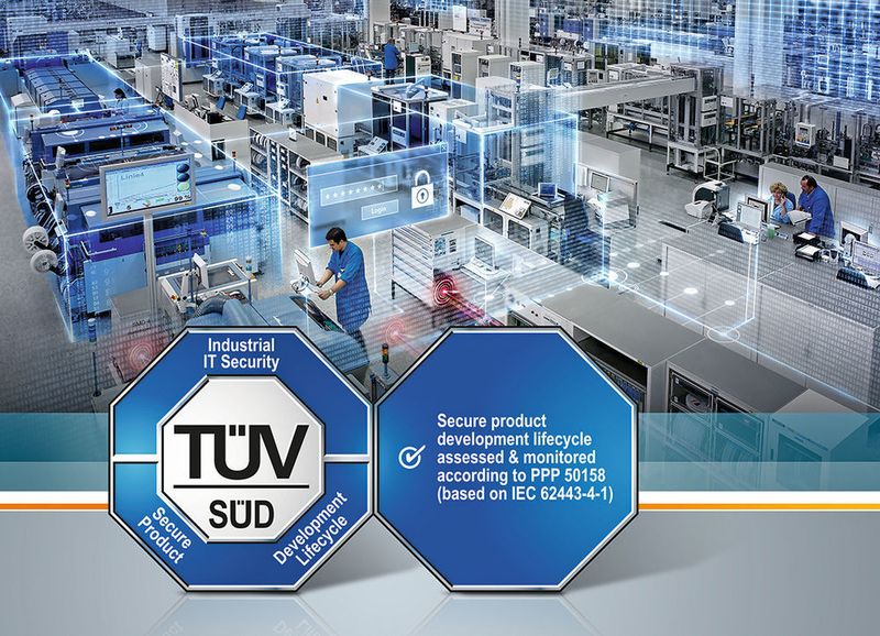 Siemens hat als erstes Unternehmen eine auf IEC 62443-4-1 basierende TÜV SÜD-Zertifizierung für den übergreifenden Entwicklungsprozess von Siemens-Produkten der Automatisierungs- und Antriebstechnik, einschließlich der Industriesoftware, an sieben Entwicklungsstandorten in Deutschland erhalten. (Siemens)