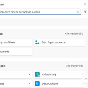 Aktionsauswahl im Designer.(Bild:  Joos - Microsoft)