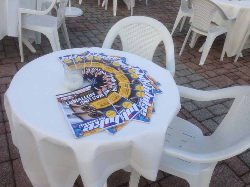 ...auf die beste Art und Weise. Spannende Lektüre gab's oben drauf. (Foto: Stephan Maderner)