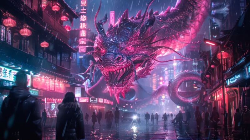 Das Gespenst des chinesischen Drachen, der mit US-Hightech gefüttert wird, geht um; aus Gründen der nationalen Sicherheit und zum Schutz der amerikanischen Wirtschaft ist die Ausfuhr insbesondere von KI-Technik ins Reich der Mitte durch die US-Regierung verboten. Supermicro-Manager sollen illegal Server nach China verschoben haben. (Bild: ©  BoOm - stock.adobe.com / KI-generiert)