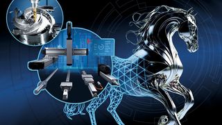 Lineartechnik für Werkzeugmaschinenhersteller: Ob thermisch stabile Linearführungen für die Hochpräzisionsbearbeitung oder einfach auslegbare Linearroboter für neue Einsatzfelder – die Möglichkeiten sind vielfältig. (Bild: © Eugene - stock.adobe.com; Bosch Rexroth; [M] VCG)