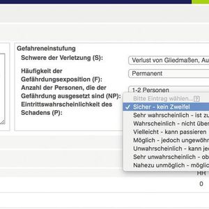 Risikoeinstufung nach HRN mit CE-Con Safety.