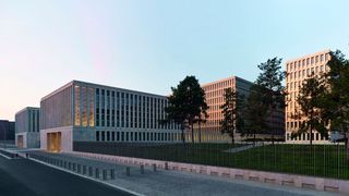 Auf dem Gelände des früheren „Stadion der Weltjugend“ ist die neue Zentrale des BND entstanden, die auf rund 260.000 Quadratmetern etwa 4.000 Beschäftigten Platz bietet (S. J. Müller)