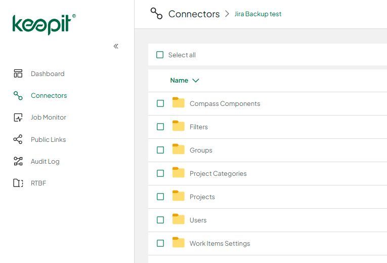 Der Backup- und Recovery-Service von Keepit erlaubt eine granulare Wiederherstellung von Daten vom kompletten Projekt bis hin zur einzelnen Datei.  (Bild: Keepit)