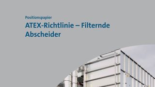 Das neue VDMA-Positionspapier „ATEX-Richtlinie – Filterndem Abscheider“ dient als Anwendergrundlage für filternde Abscheider.
 (VDMA)
