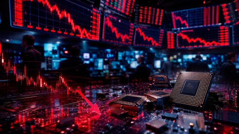 Der weiterhin ungelöste Iran-Krieg verschärft die Fronten an der Börse für die Chipwerte von Nvidia & Co.(Bild:  KI-generiert)
