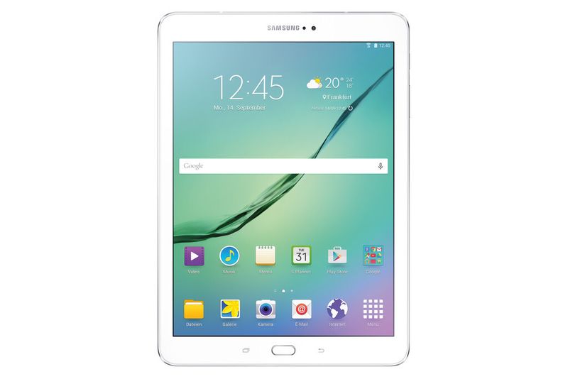 Samsung setzt beim Galaxy Tab S2 9.7 auf den 4:3-Formfaktor. Das Super-AMOLED-Display stellt 2.048 x 1.536 Pixel dar. (Bild: Samsung)
