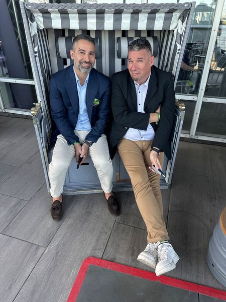 Davide Tarantino und Michael Stuhr (ACER) gönnen sich ein Päuschen (Bild: Vogel IT-Medien)