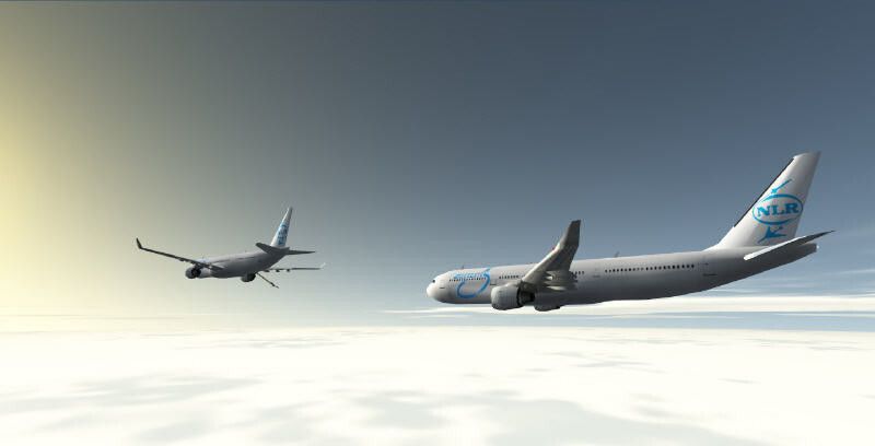 Langstreckenflugzeuge sollen künftig mit wenig Treibstoff starten und erst in 10 000 Metern Höhe vollgetankt werden. Auf diese Weise ließe sich rund 20 Prozent Kerosin einsparen. (Bild: NLR - National Aerospace Laboratory)