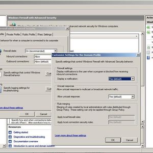Erweiterte Einstellungen der Firewall helfen bei der Anpassung an die eigenen Anforderungen. Bei Bedarf kann die Firewall Nachrichten an den Administrator versenden.