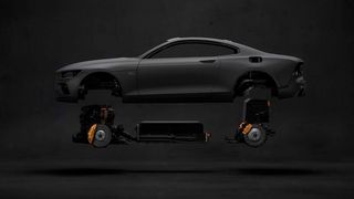 Die Karosserie des Polestar 1 besteht weitgehend aus Karbonfaser. (Volvo)