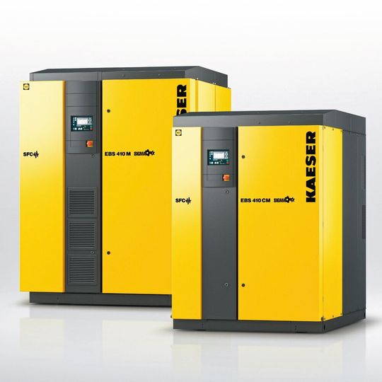 Hohe Effizienz und geringer Platzbedarf – damit glänzen die Schraubengebläse der EBS-Serie. (Bild:  Kaeser)