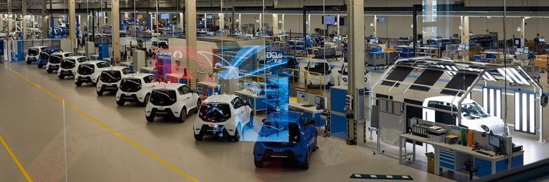 Ein Blick in die smarte e.GO-Fabrik(Bild:  Valéry Kloubert)