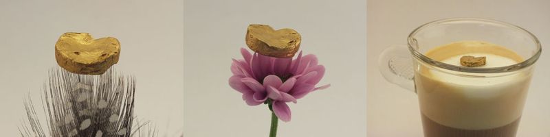 Auch wenn es unglaublich klingt: Hier handelt es sich um echte Fotografien, bei denen nicht getrickst wurde. Der Schaumstoff aus 20 Karat Gold ist zum Beispiel leichter als Milchschaum. (Bild: Gustav Nyström und Raffaele Mezzenga / ETH Zürich)