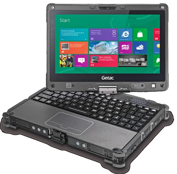 Die Getac-Geräte sind von einem Magnesiumgehäuse umgeben, stoß- und vibrationsfest sowie durch versiegelte E/A-Kappen und Türen vor Schäden durch Feststoffe und Feuchtigkeit geschützt. (Bild: Getac)