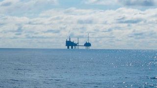 Ölförderplattform in der Nordsee (L. Vielstädte, GEOMAR)