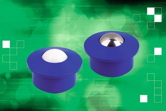 Kugelrollen mit Kunststoffgehäuse von norelem eignen sich besonders für hygienekritische Anwendungen.(Bild:  norelem)