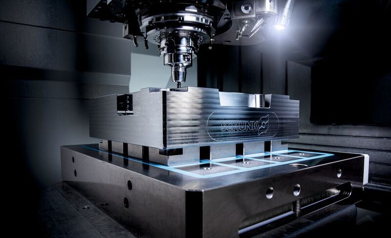 The magnetic clamping technology offers distortion-free clamping of the workpiece. (Horn/Sauermann)